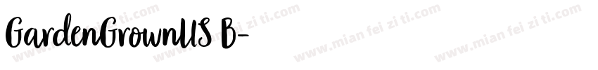 GardenGrownUS B字体转换